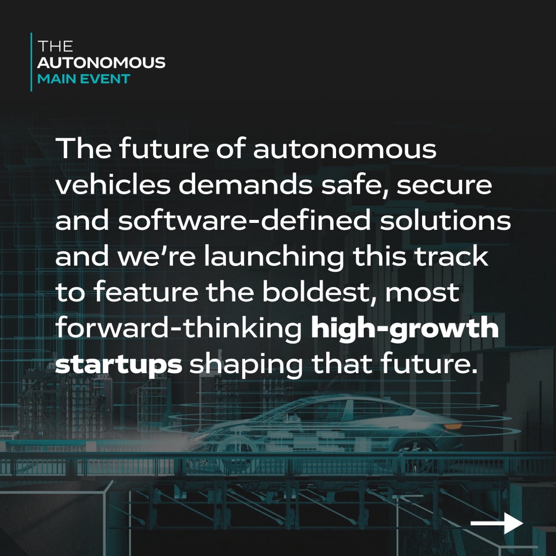 The Autonomous Disruptors' Track carousel, slide 2.