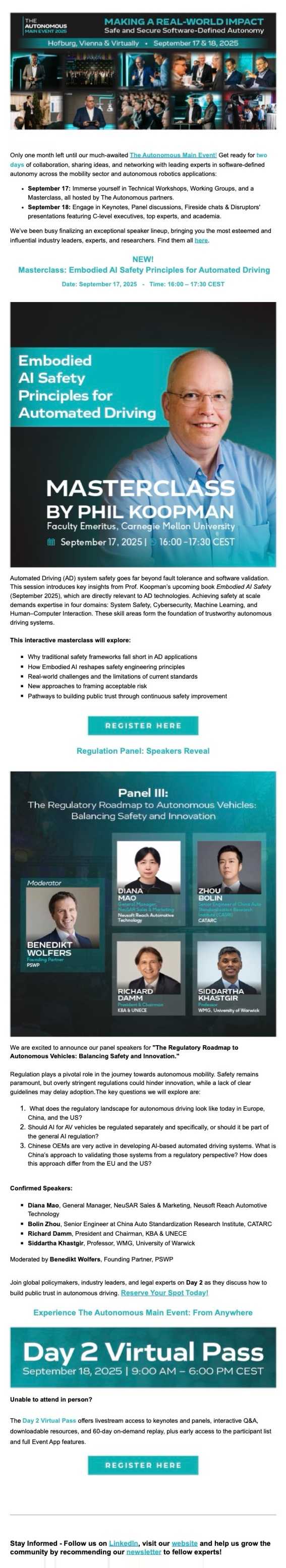 August newsletter, only one month left