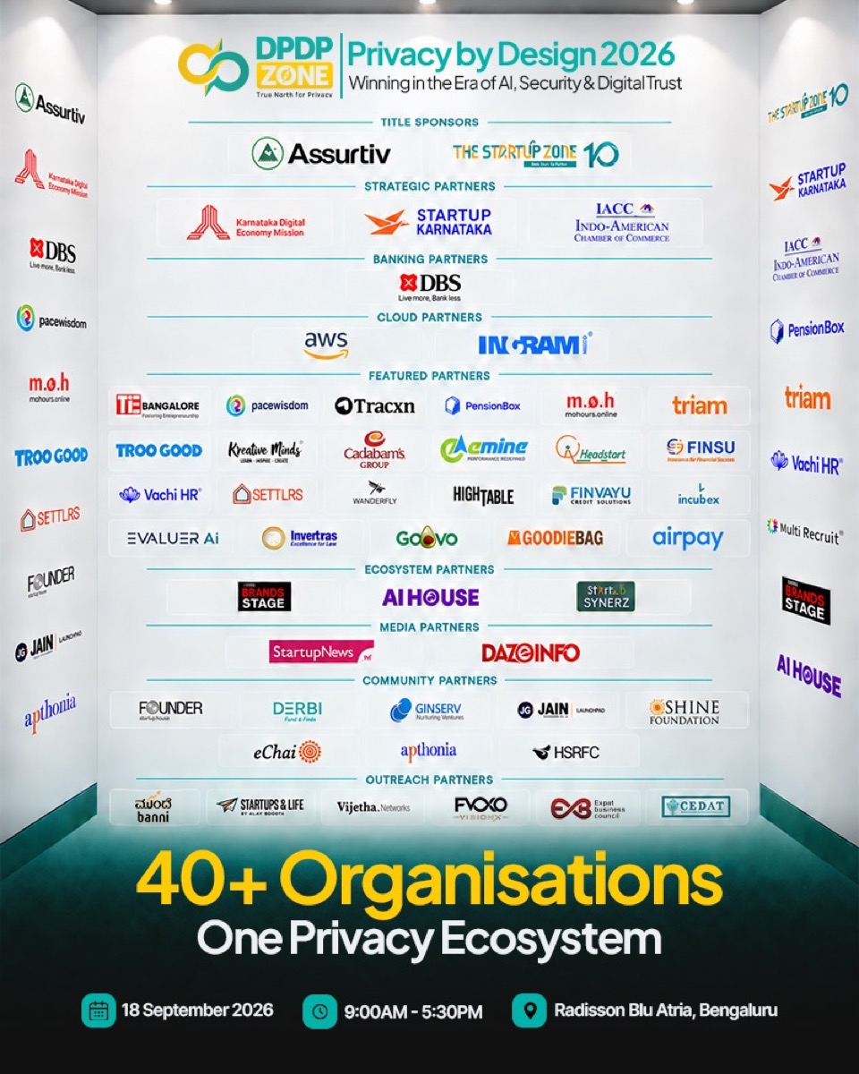 Partner ecosystem visual, '40+ Organisations, One Privacy Ecosystem.'