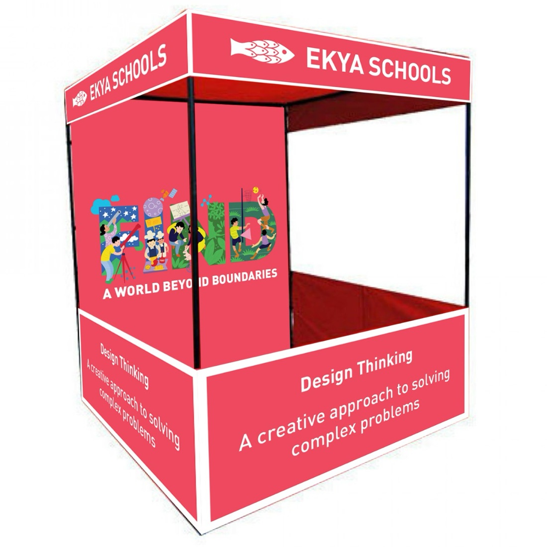 Ekya Schools, event booth content.