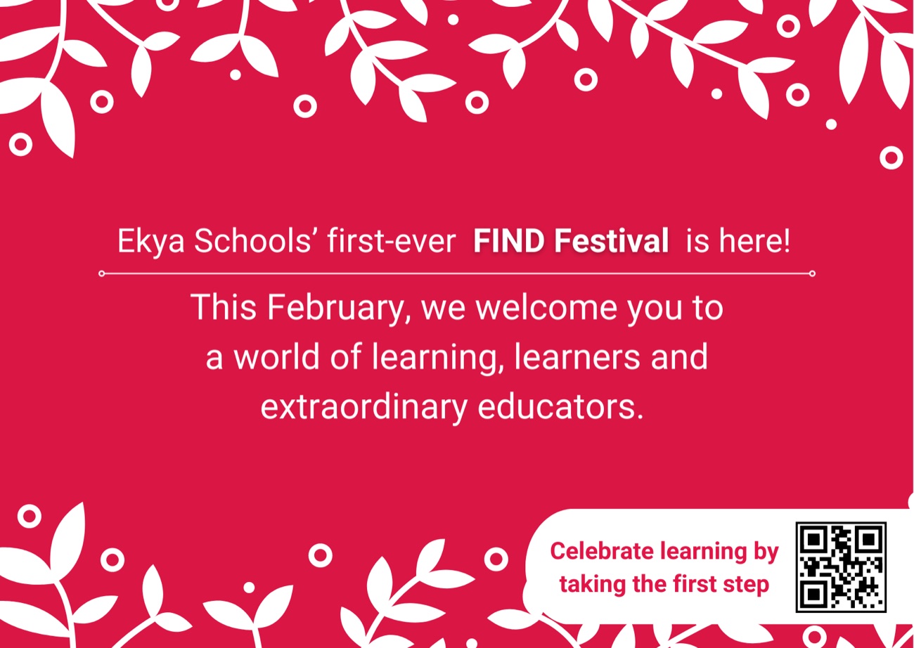 Ekya Schools, entry ticket, back.