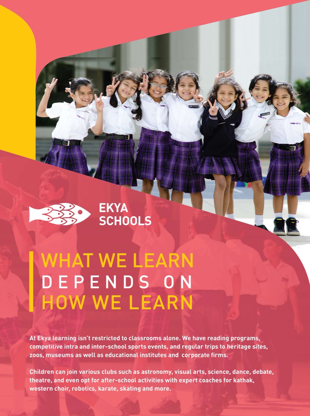 Ekya Schools brochure, cover
