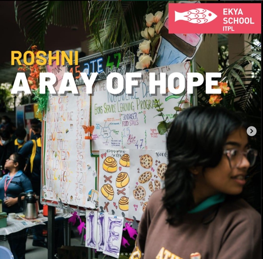 Instagram post, Roshni, a ray of hope: the ITPL campus service learning stalls