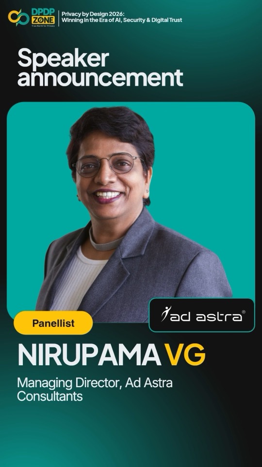 Speaker announcement film, Nirupama VG
